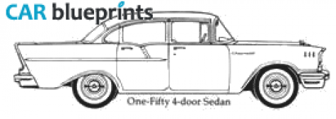 1957 Chevrolet One Fifty Sedan blueprint