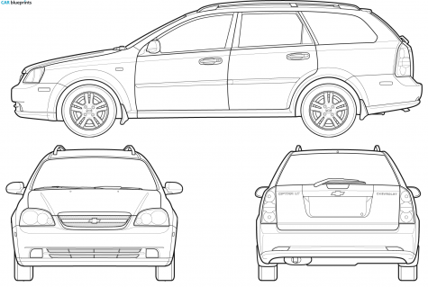 2007 Chevrolet Optra Station Wagon blueprint