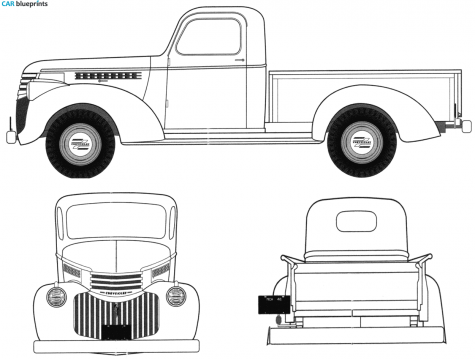 1946 Chevrolet Pick-up Pick-up blueprint