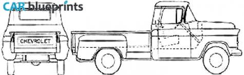 1956 Chevrolet Pick-up 3600 Pick-up blueprint