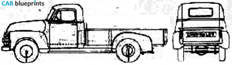 1954 Chevrolet Pick-up Heavy Duty 3804 Pick-up blueprint