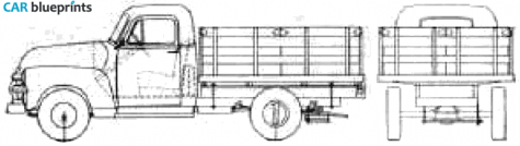 1954 Chevrolet Pick-up Stake 3609 Pick-up blueprint
