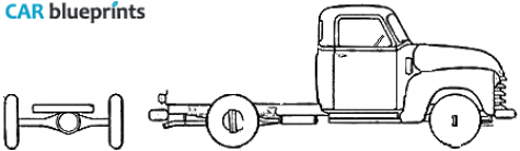 1948 Chevrolet 3603 Chassis Pick-up blueprint
