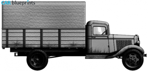 1940 Chevrolet RD 4x2 Truck blueprint