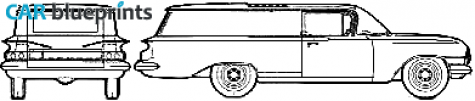 1960 Chevrolet Sedan Delivery Wagon blueprint