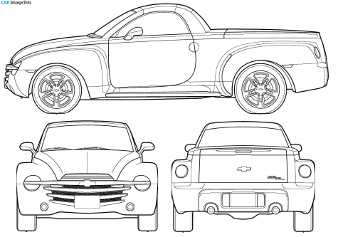 2006 Chevrolet SSR Cabriolet blueprint