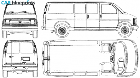 2000 Chevrolet Starcraft Van blueprint