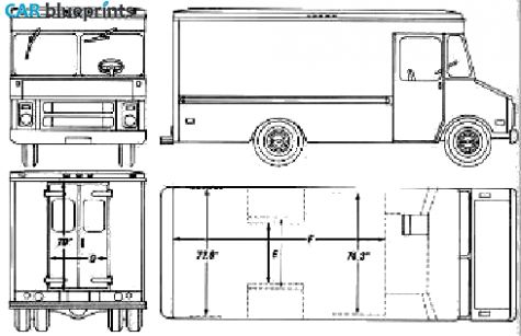 1990 Chevrolet Step Van blueprint