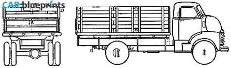 1948 Chevrolet 5429 Stakes Truck blueprint