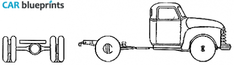 1948 Chevrolet 6103 Cabin Chassis Truck blueprint