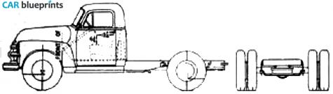 1954 Chevrolet Truck Chassis 6103 Truck blueprint