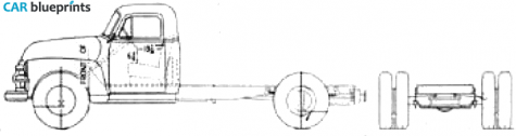 1954 Chevrolet Truck Chassis 6403 Truck blueprint