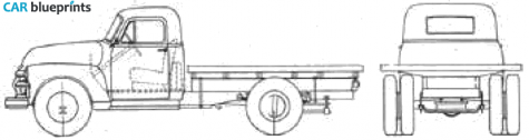 1954 Chevrolet Truck Platform 4108 Truck blueprint