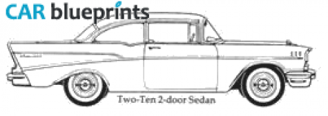 1957 Chevrolet Two Ten 2 door Sedan blueprint