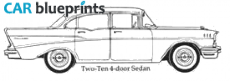 1957 Chevrolet Two Ten Sedan blueprint