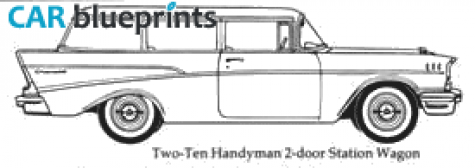 1957 Chevrolet Two Ten Handyman 2 door Station Wagon blueprint