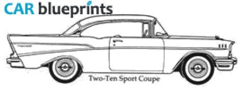 1957 Chevrolet Two Ten Sport Coupe blueprint