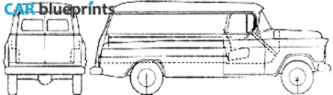 1956 Chevrolet Utility Van blueprint