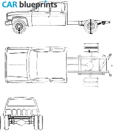 1990 Chevrolet R3500 Chassis Cab Pick-up blueprint