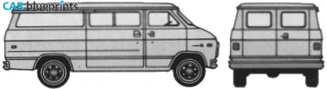 1979 Chevrolet  Van blueprint