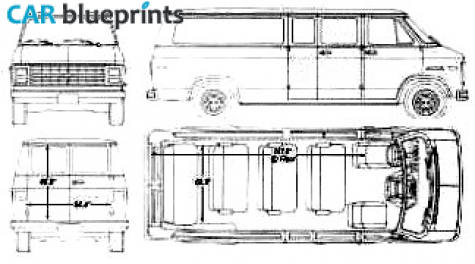 1990 Chevrolet  Van blueprint