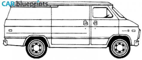 1979 Chevrolet SWB Van blueprint