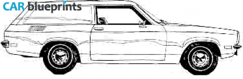 1971 Chevrolet Vega Pannel Express Wagon blueprint