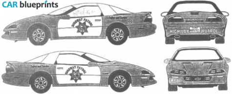 1995 Chevrolet Camaro Coupe blueprint