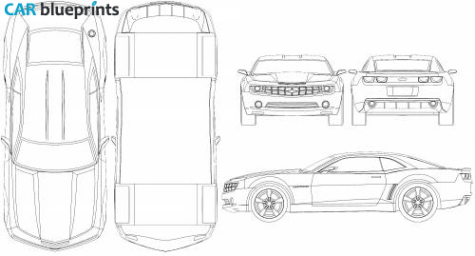 2008 Chevrolet Camaro Coupe blueprint