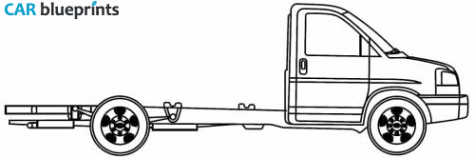 2010 Chevrolet Express Chassis Truck blueprint