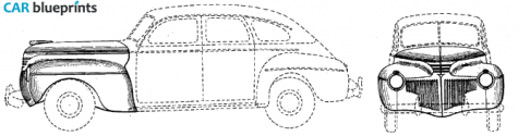 1941 Chrysler  Sedan blueprint