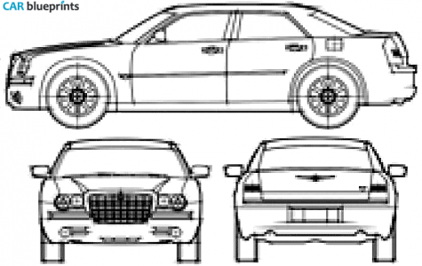 2007 Chrysler 300C Sedan blueprint