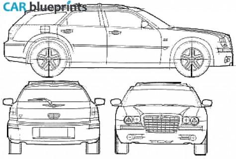 2005 Chrysler 300C Touring Wagon blueprint