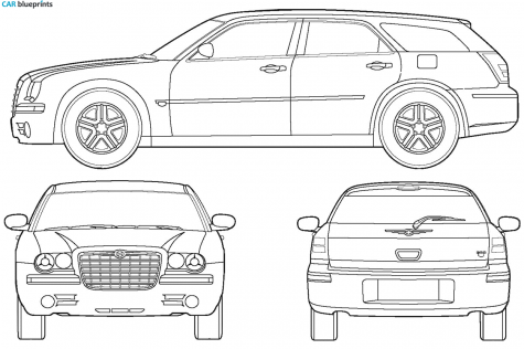 2005 Chrysler 300C Wagon blueprint