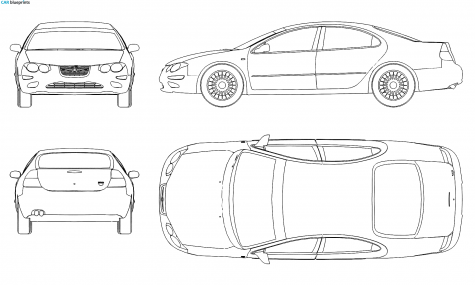 1999 Chrysler 300M Sedan blueprint