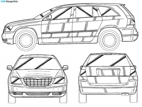 1999 Chrysler Pacifica Wagon blueprint