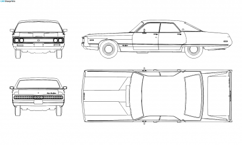 1971 Chrysler New Yorker Sedan blueprint