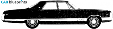 1970 Chrysler New Yorker 4-door Sedan blueprint