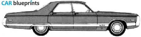 1971 Chrysler New Yorker 4-door Sedan blueprint