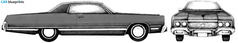 1973 Chrysler Newport Custom 2-door Hardtop Coupe blueprint