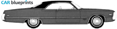 1971 Chrysler Newport Custom 2-door Hardtop Coupe blueprint