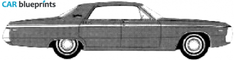 1970 Chrysler Newport Custom 4-door Hardtop Sedan blueprint