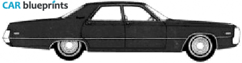 1971 Chrysler Newport Custom 4-door Hardtop Sedan blueprint