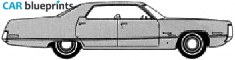 1972 Chrysler Newport Royal 4-door Hardtop Sedan blueprint