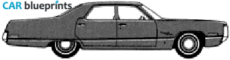 1970 Chrysler Newport Royal 4-door Sedan blueprint