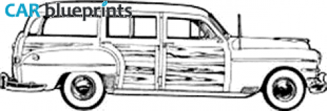 1949 Chrysler Town and Country Station Wagon blueprint