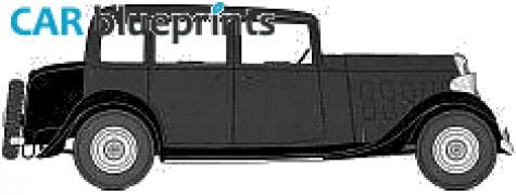 1932 Citroen 10A Conduite Interieure Sedan blueprint