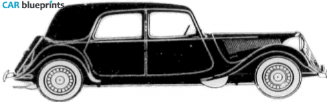 1939 Citroen 15CV Traction Avant Wagon blueprint