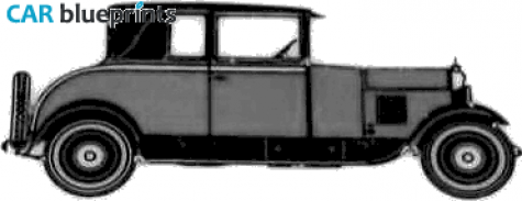 1928 Citroen B14 G Cabriolet blueprint