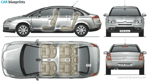 2010 Citroen C4 S1 Sedan blueprint